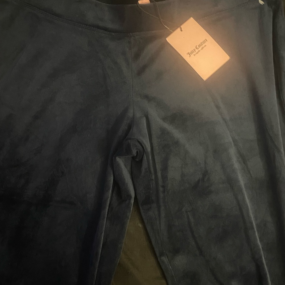 Juicy Couture Dark Blue Velour Trousers